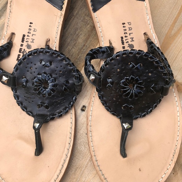 Palm Beach Sandals | Ocean Ave Black Sandals - Picture 2 of 9